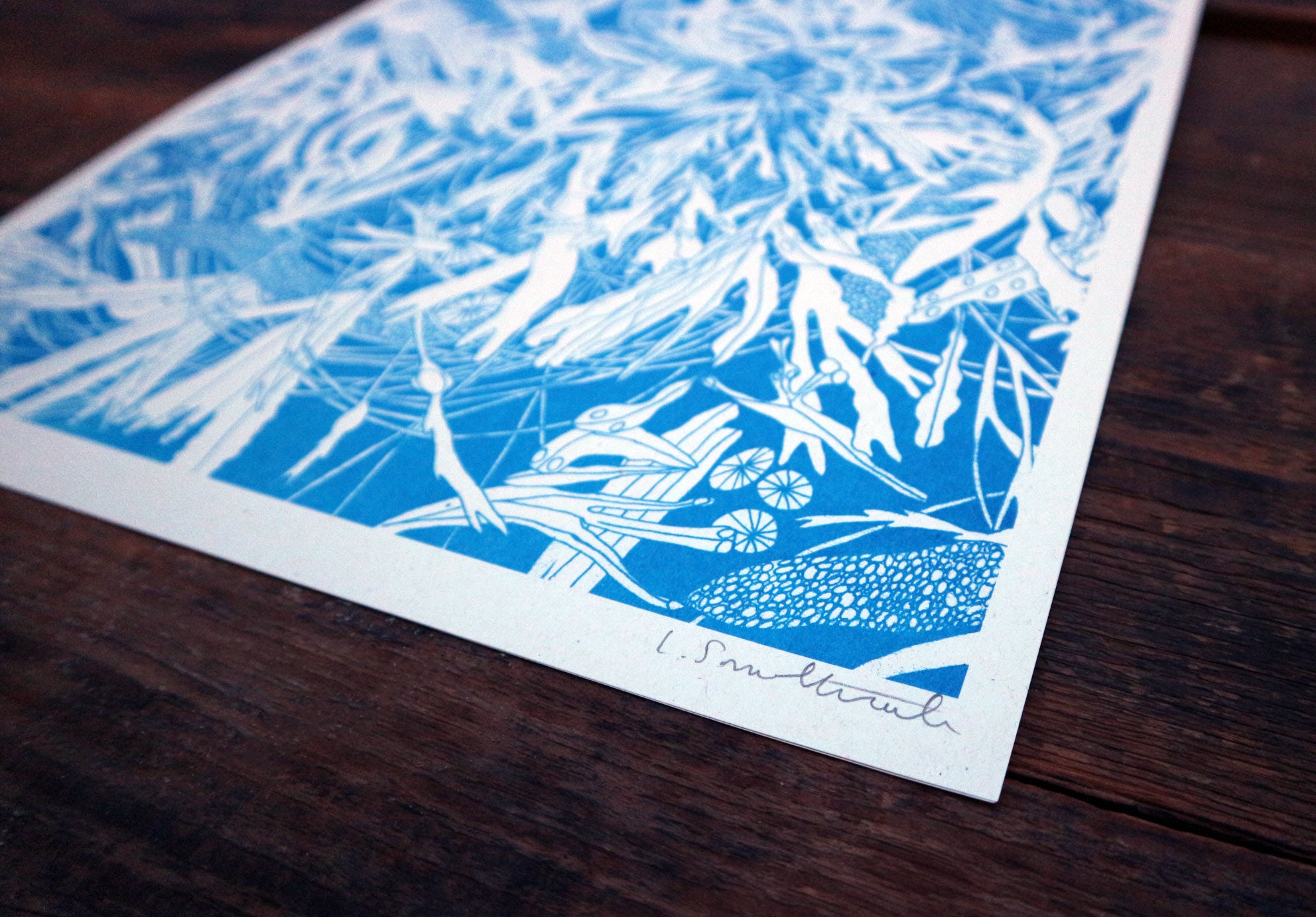 SeaWeed · Rissograph Print
