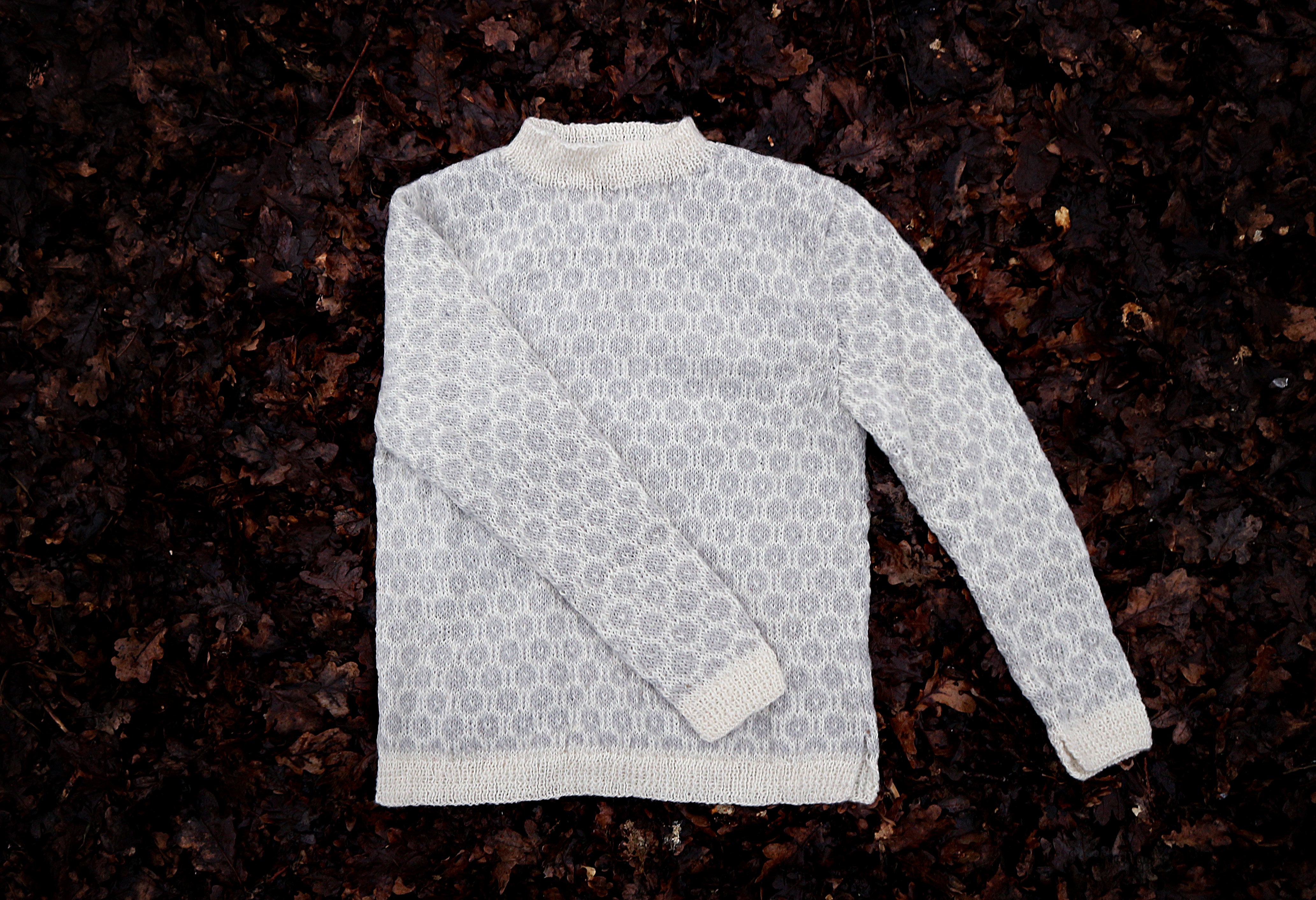 Mens · sweater O|O|O Light grey & white